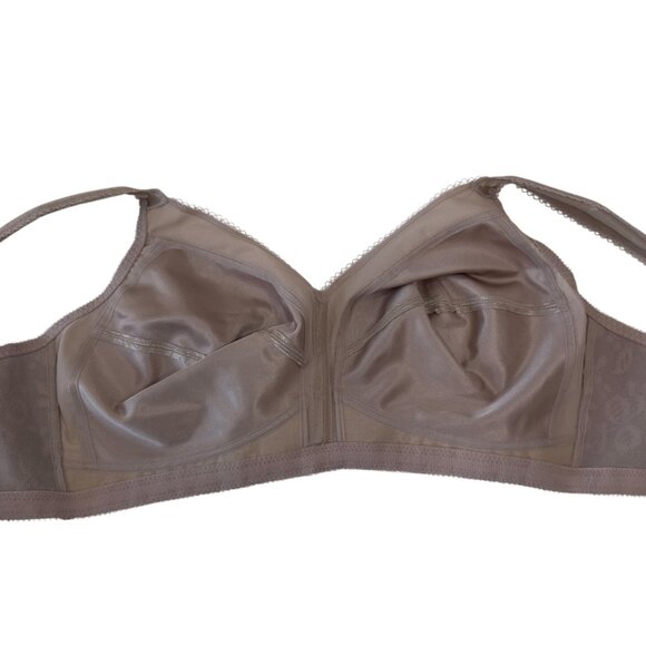 Playtex 18 Hour Women Lightweight Beige Satin Floral Wireless Bra Size 42C -4693 - Picture 4 of 14